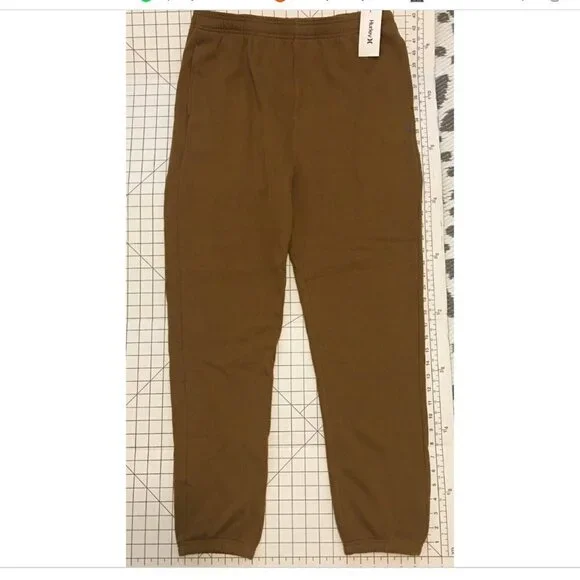 NWT NEW- Size XXL Hurley OAO Solid Summer Fleece Pant Ale Brown Cotton MSRP $50 - Picture 14 of 14